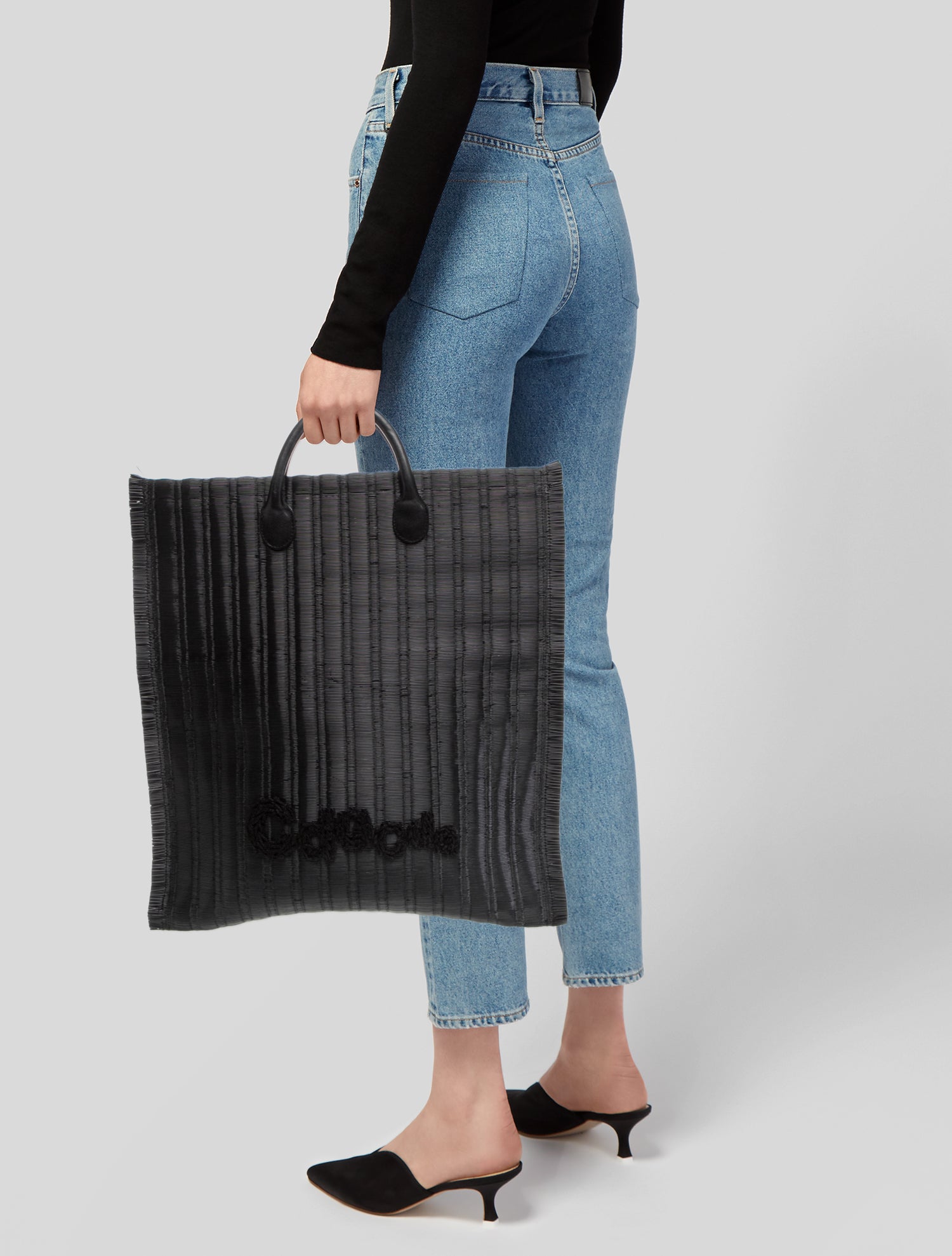 Comme des Garçons Holiday Emoji PVC Tote - Brown Totes, Handbags