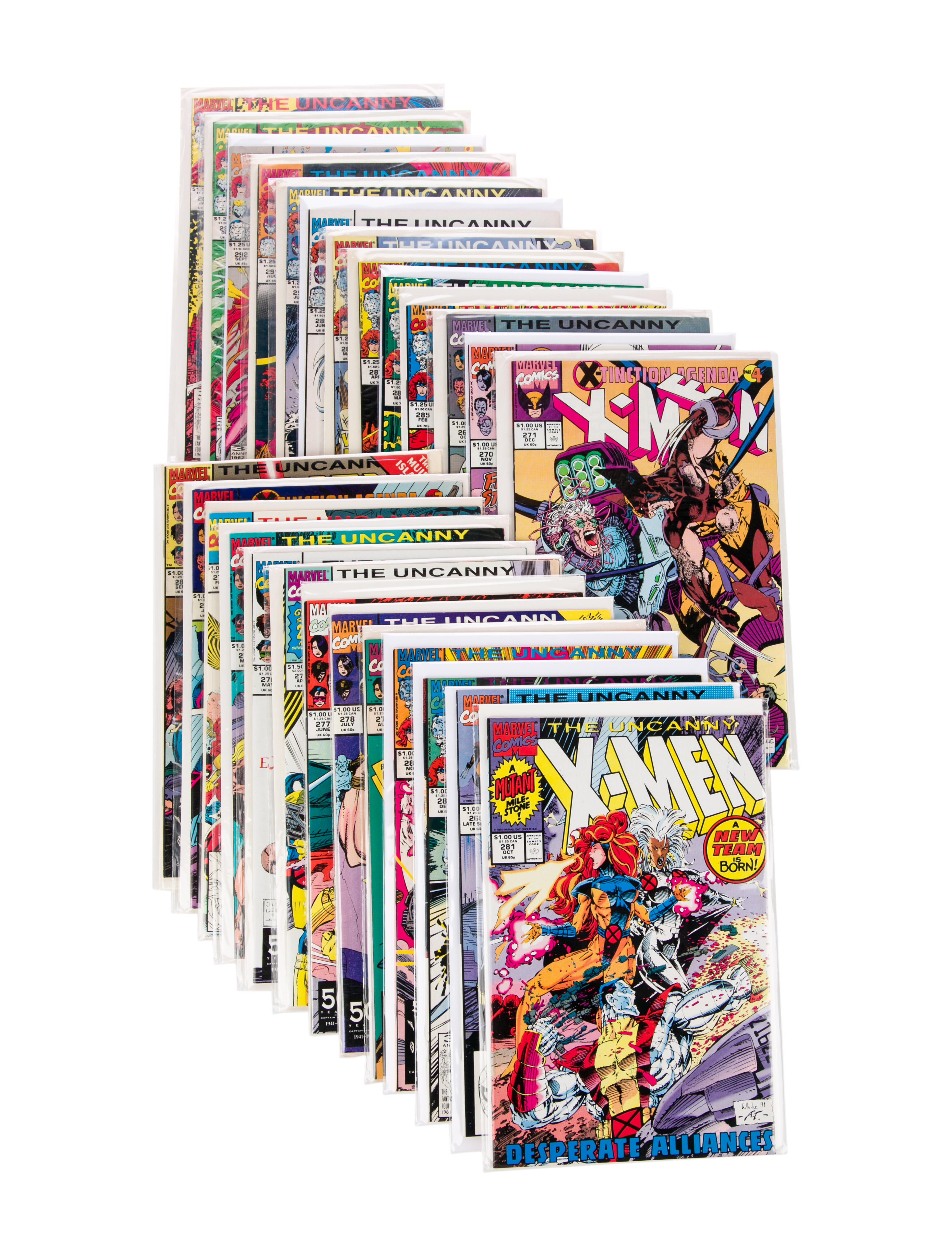 Comic Book 26 Piece The Uncanny XMen Comic Bundle Blue Comics