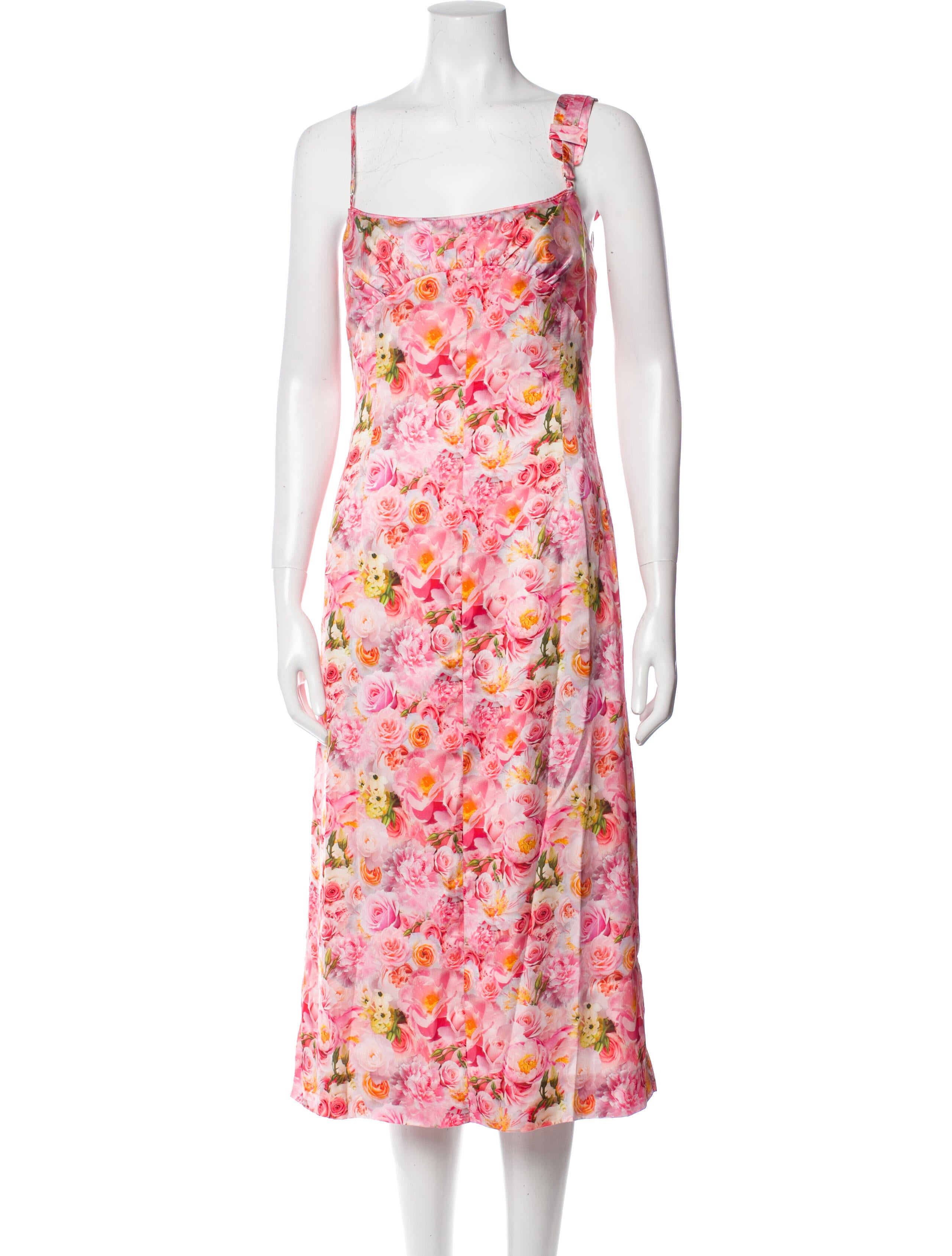 Commission Floral Print Long Dress w/ Tags