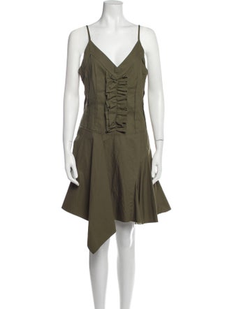 Commission V-Neck Mini Dress