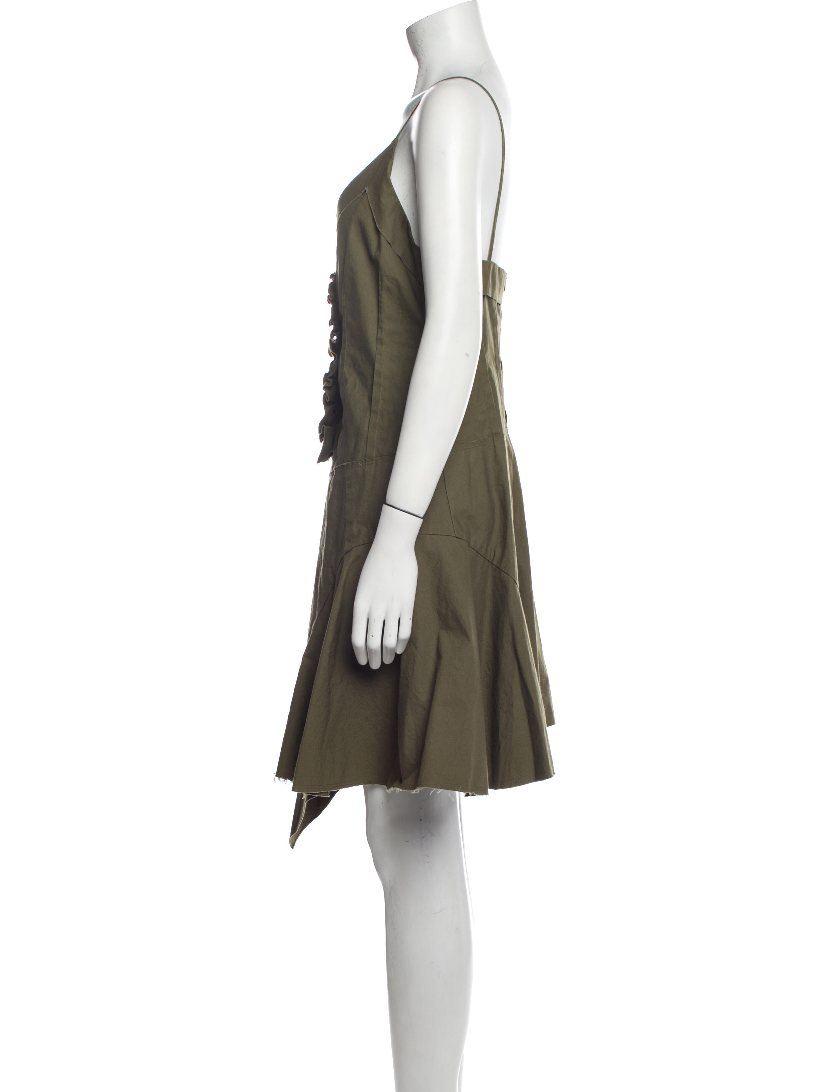 Commission V-Neck Mini Dress