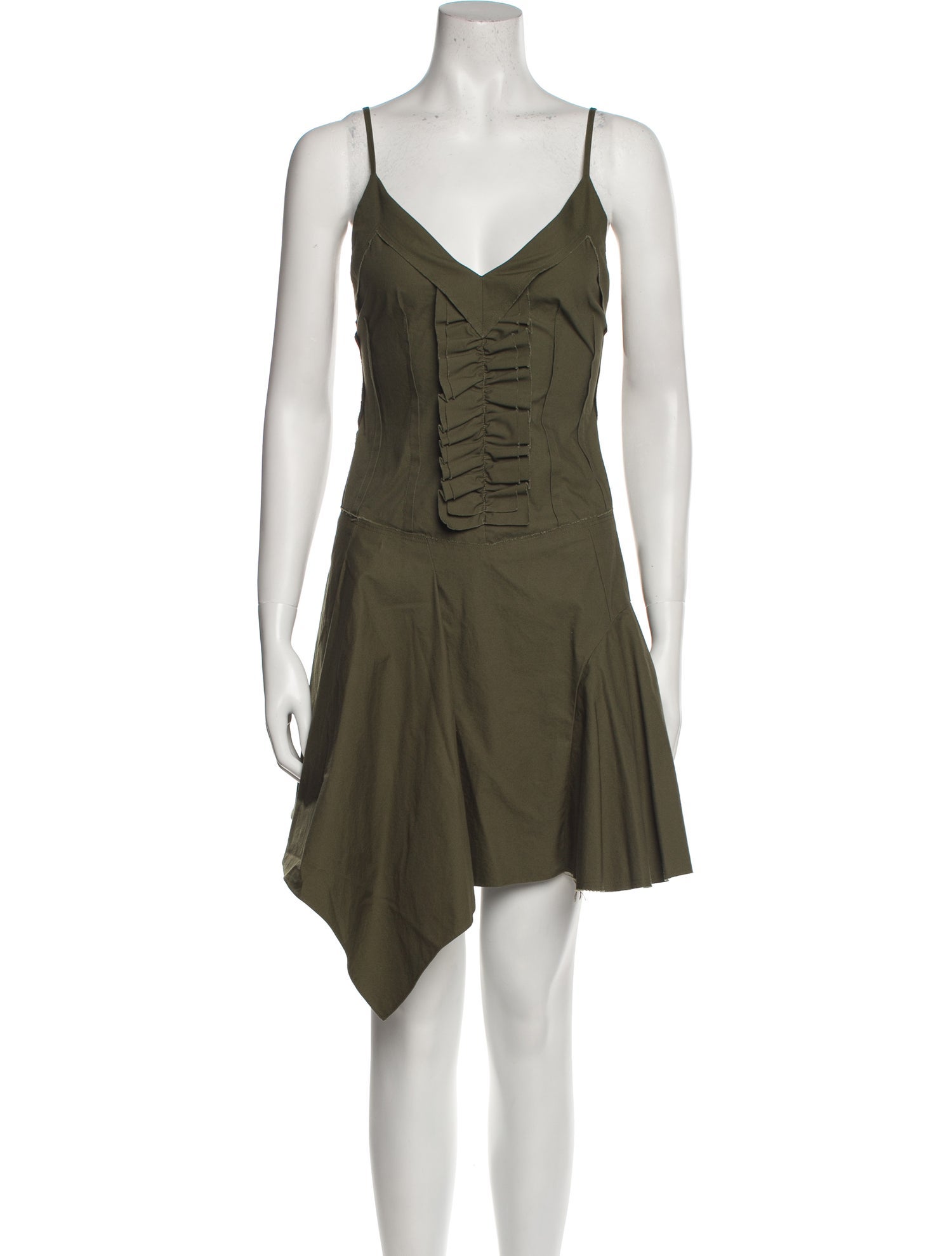 Commission V-Neck Mini Dress