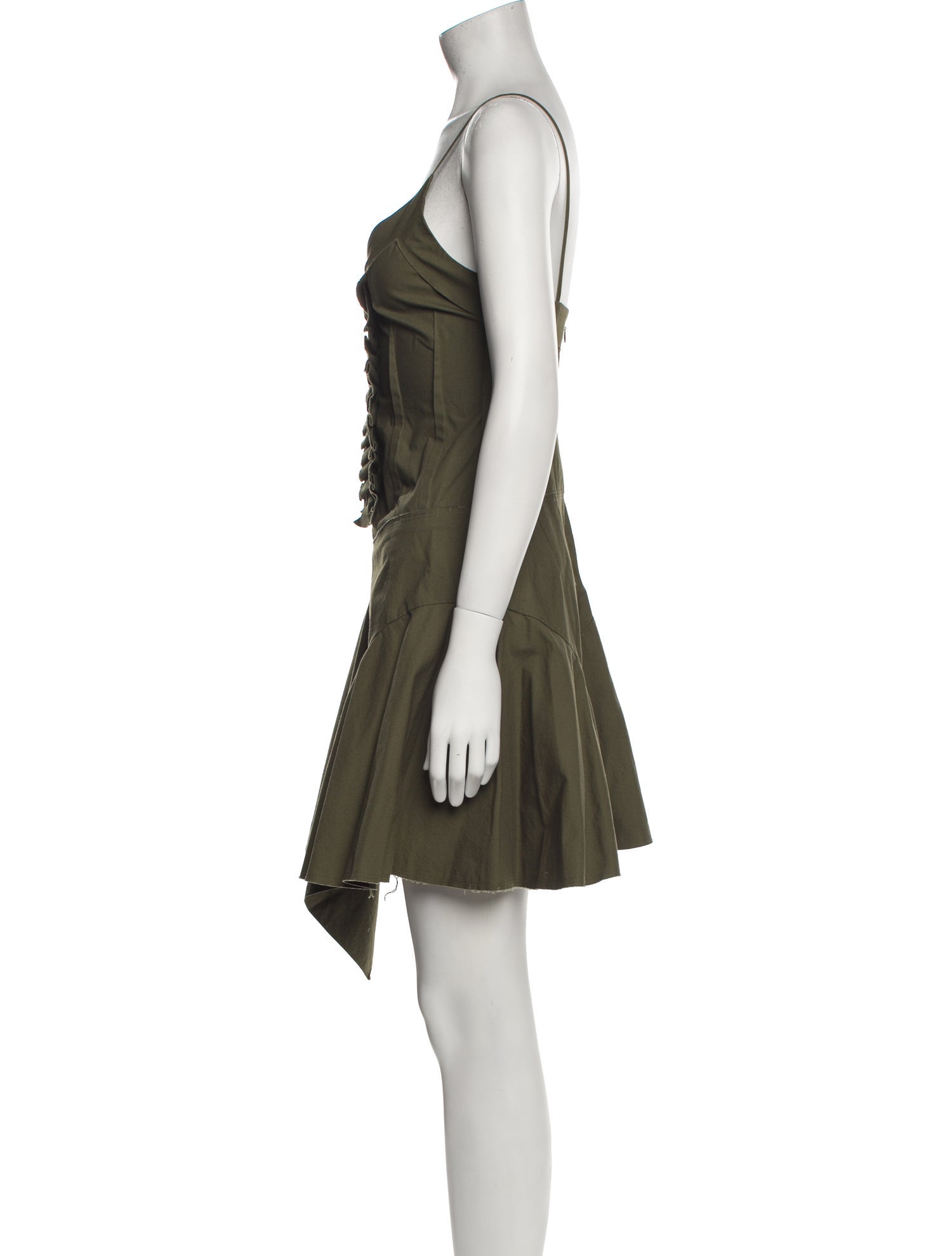 Commission V-Neck Knee-Length Dress
