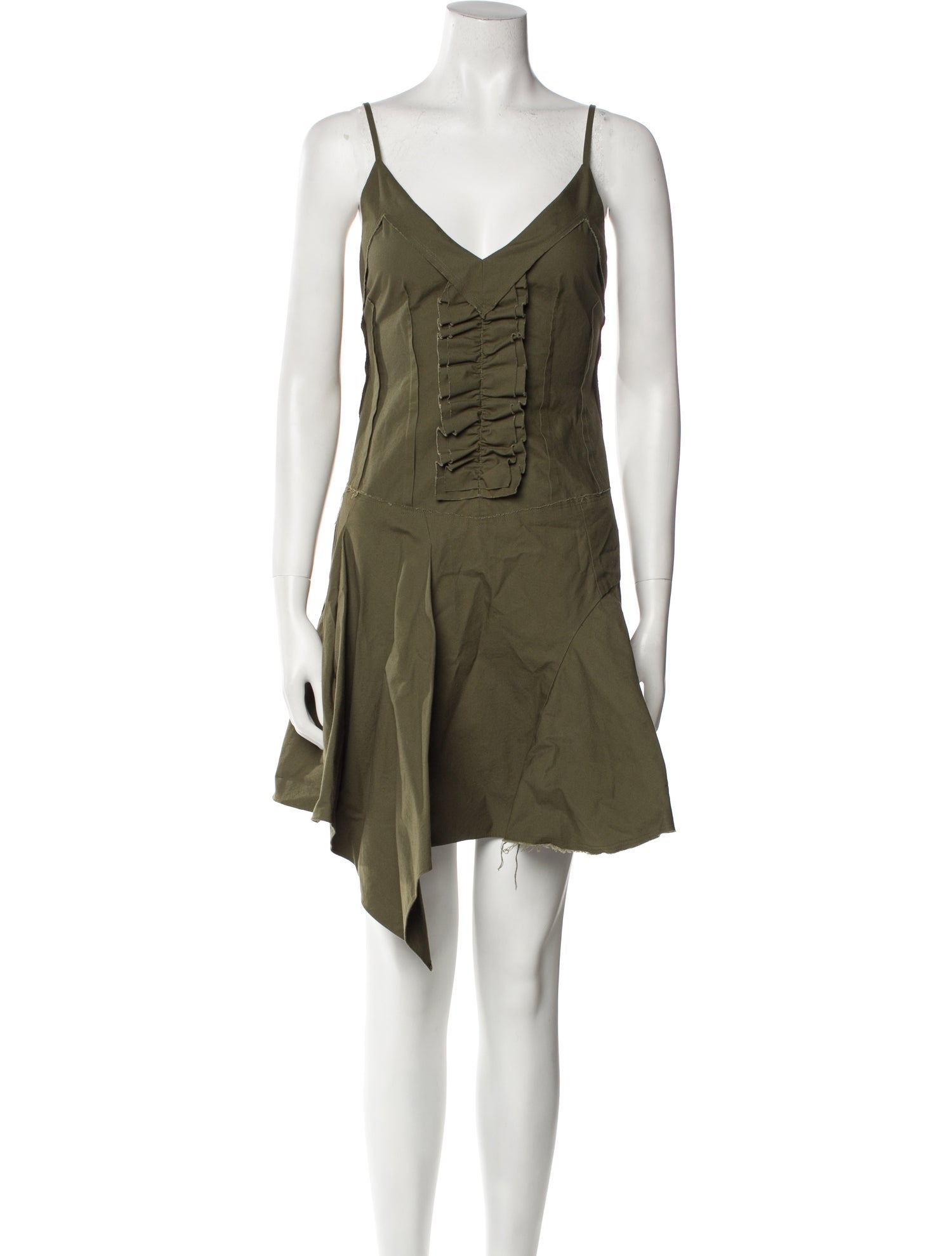 Commission V-Neck Mini Dress