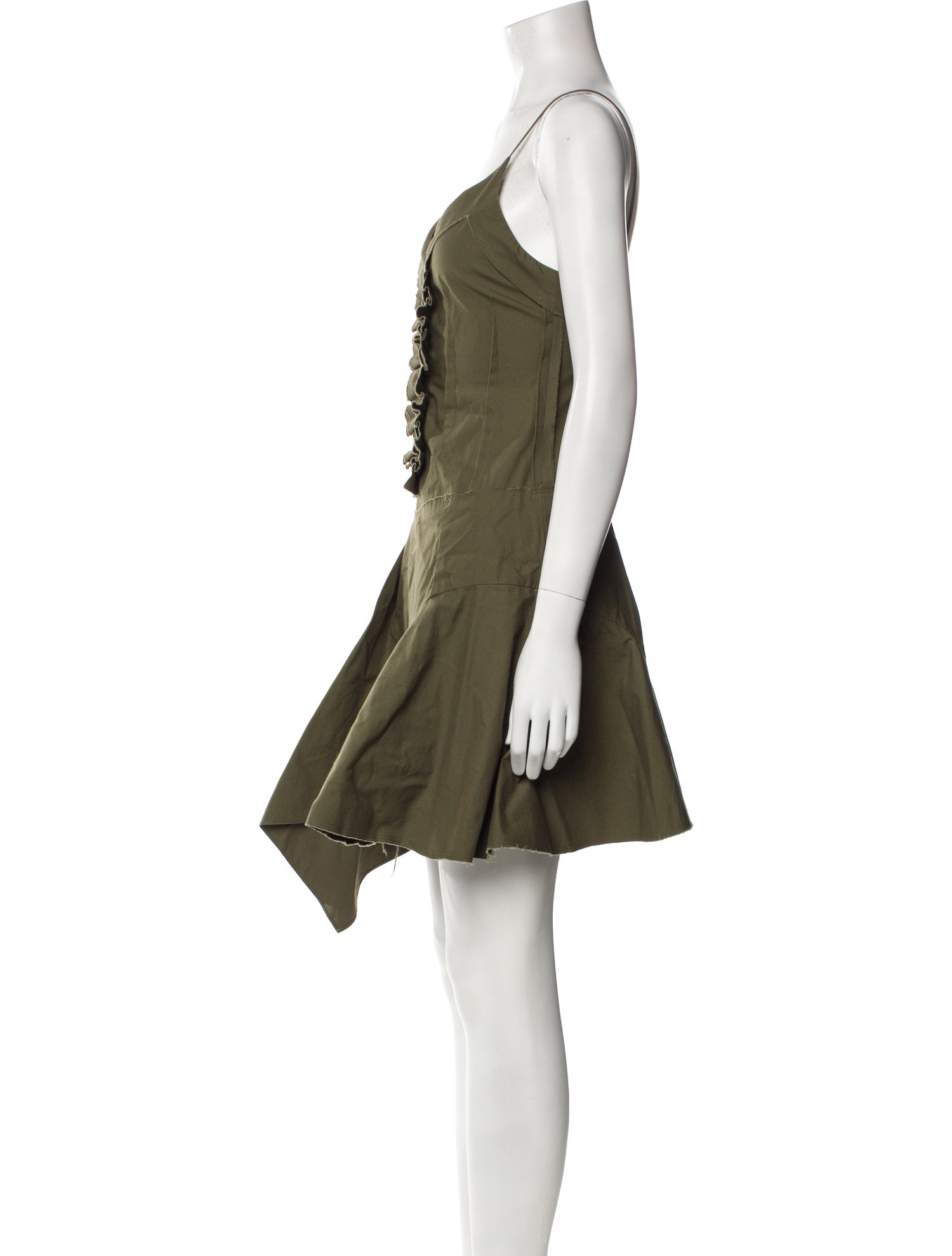 Commission V-Neck Mini Dress