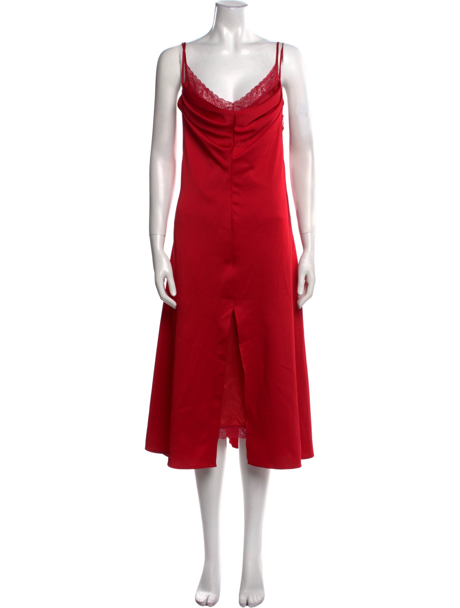 Commission Cowl Neck Midi Length Dress