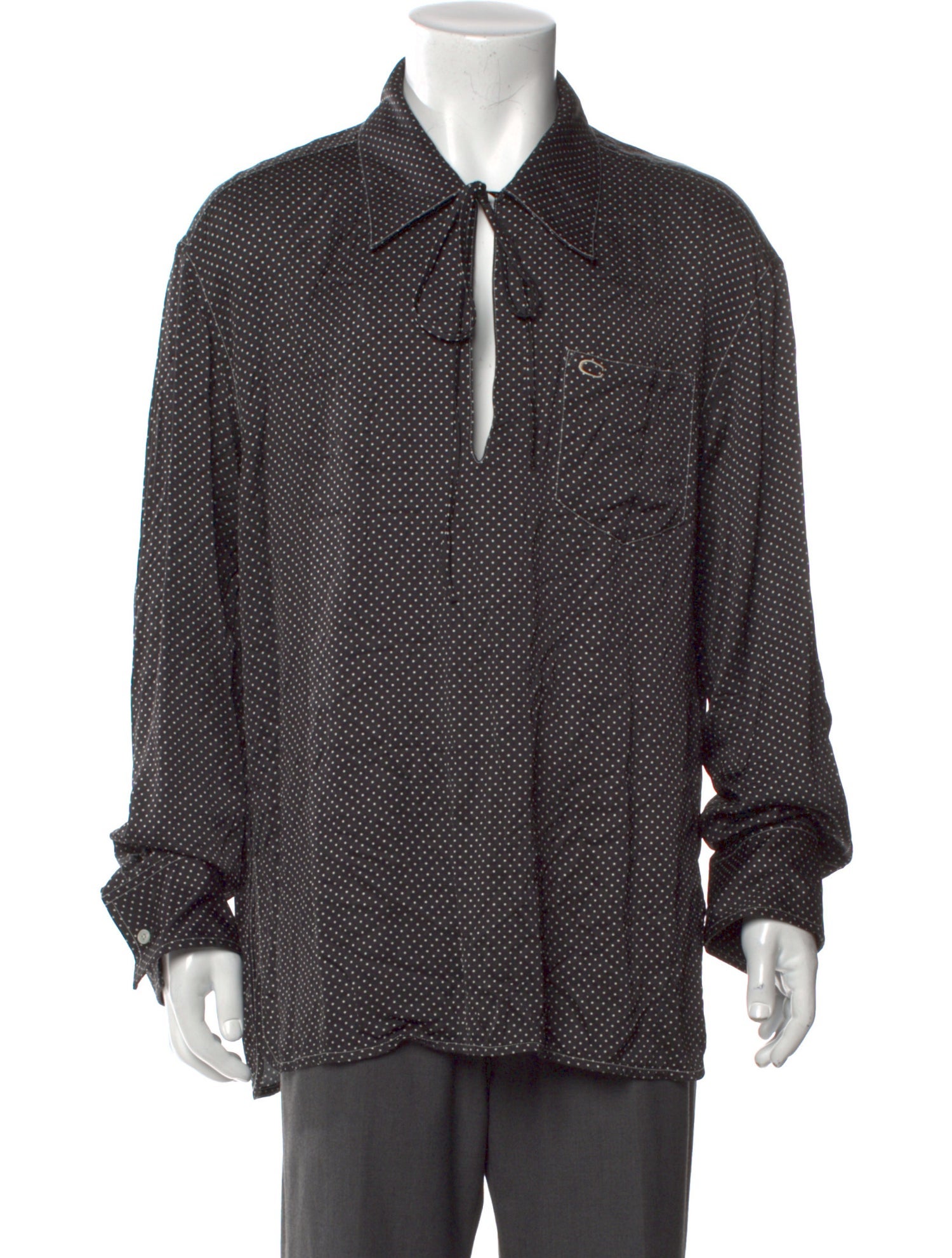 Commission Polka Dot Print Long Sleeve Shirt