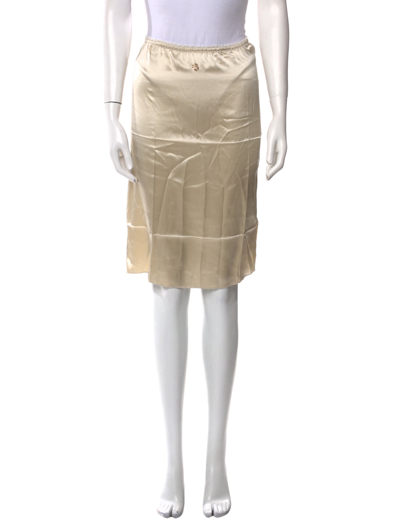 Commission Silk Knee-Length Skirt