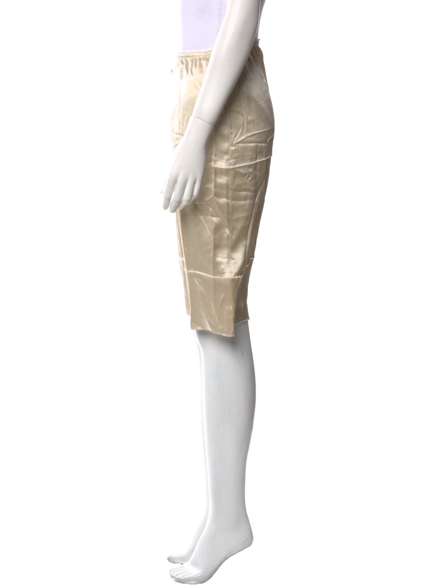 Commission Silk Knee-Length Skirt