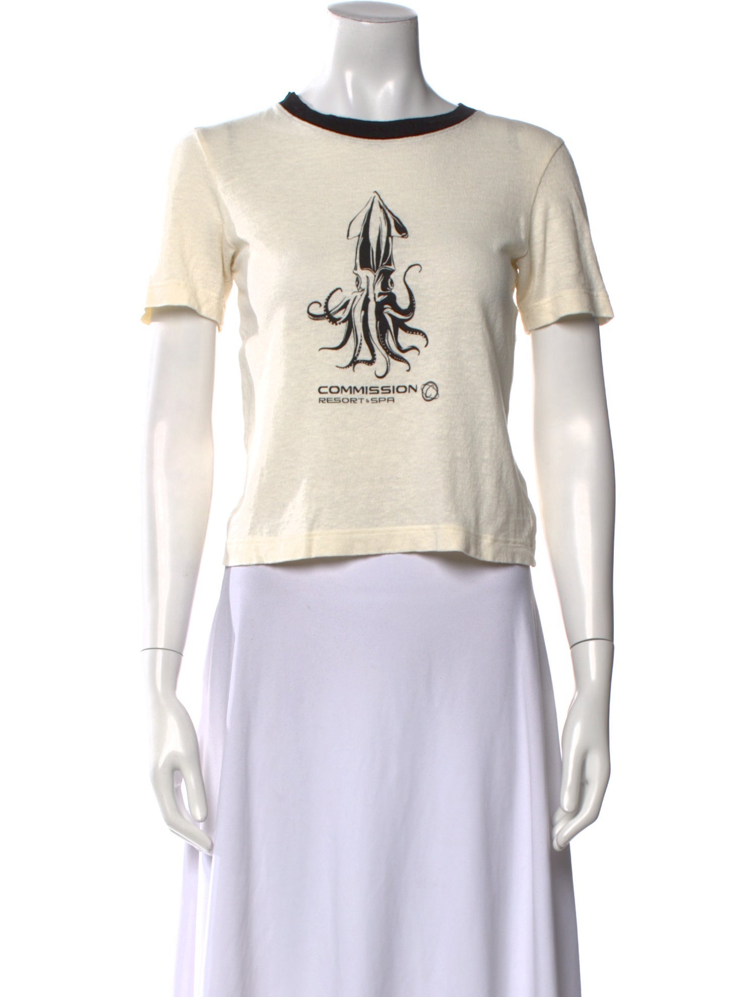 Commission Graphic Print Crew Neck T-Shirt