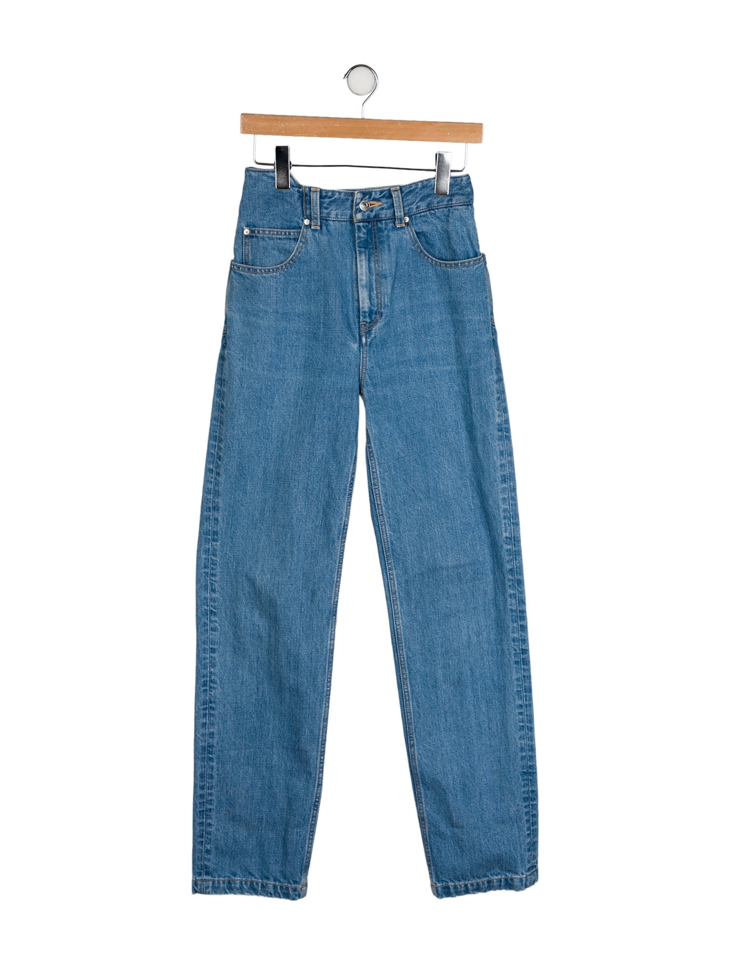 Commission High-Rise Straight Leg Jeans