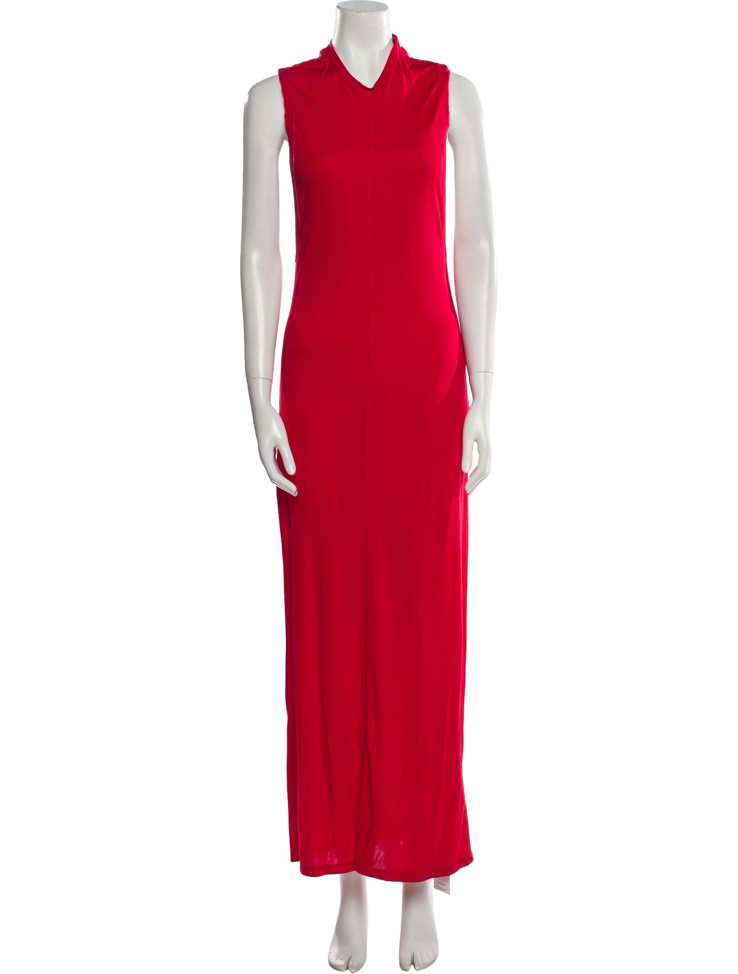 Commission Cowl Neck Long Dress