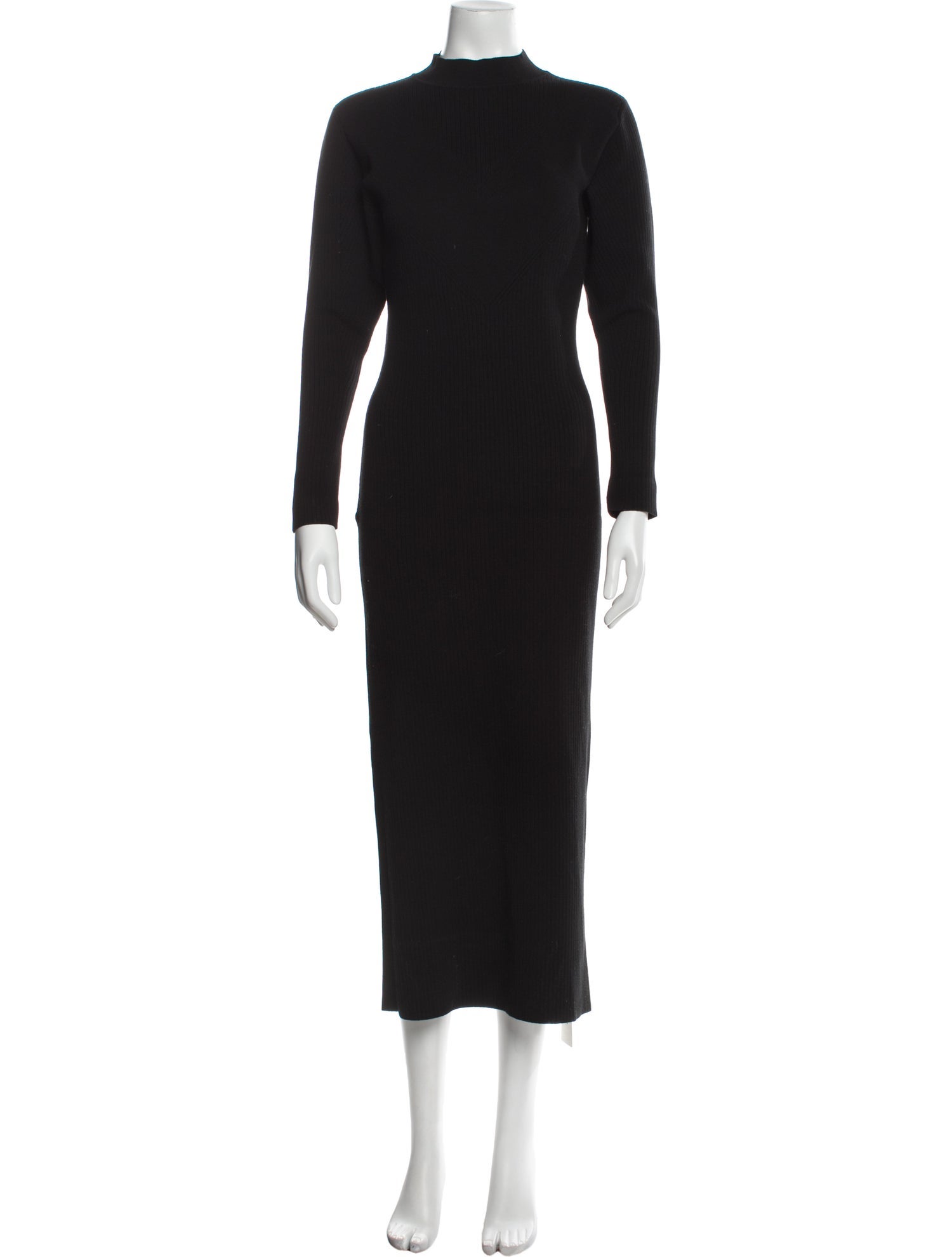 Commission Mock Neck Long Dress