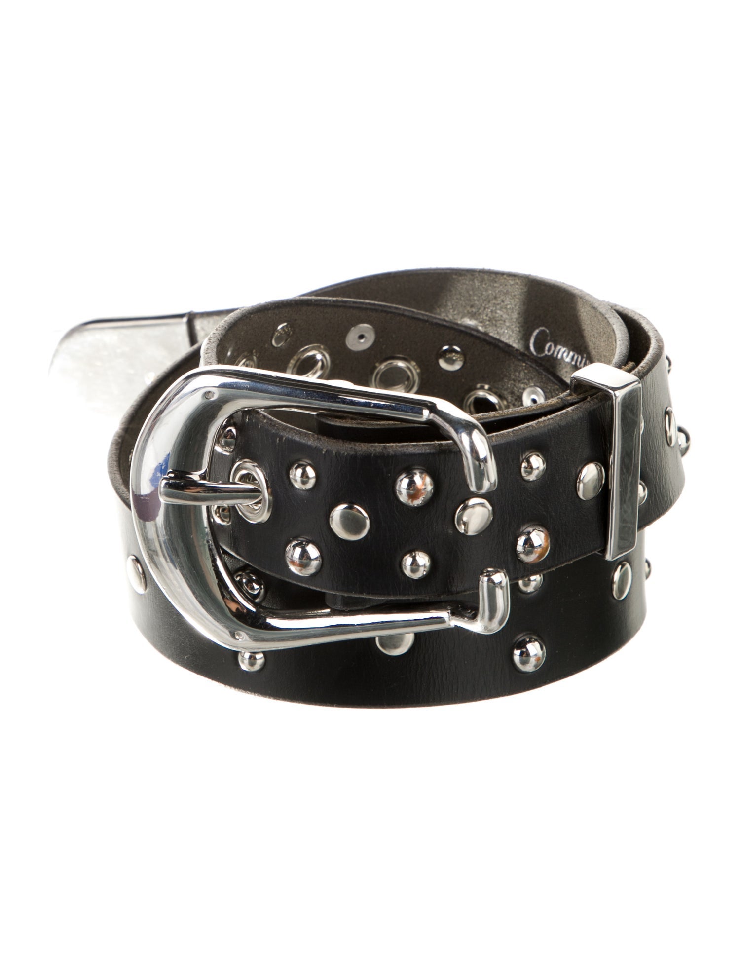 Commission Leather Studded Accents Belt