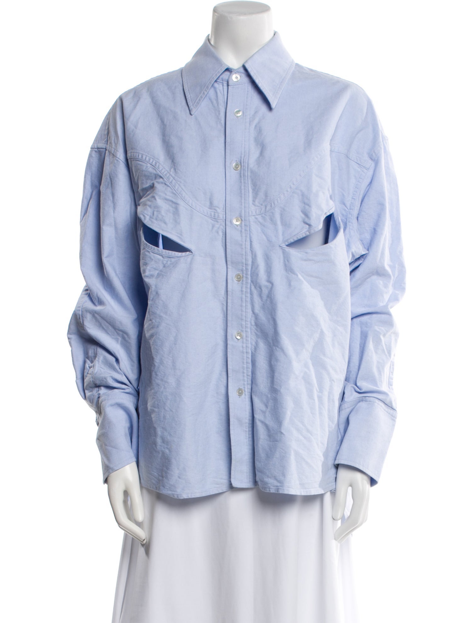 Commission Long Sleeve Button-Up Top