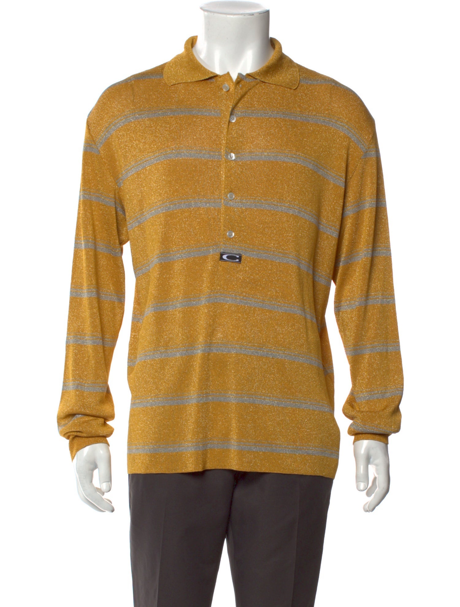 Commission Striped Crew Neck Polo Sweater
