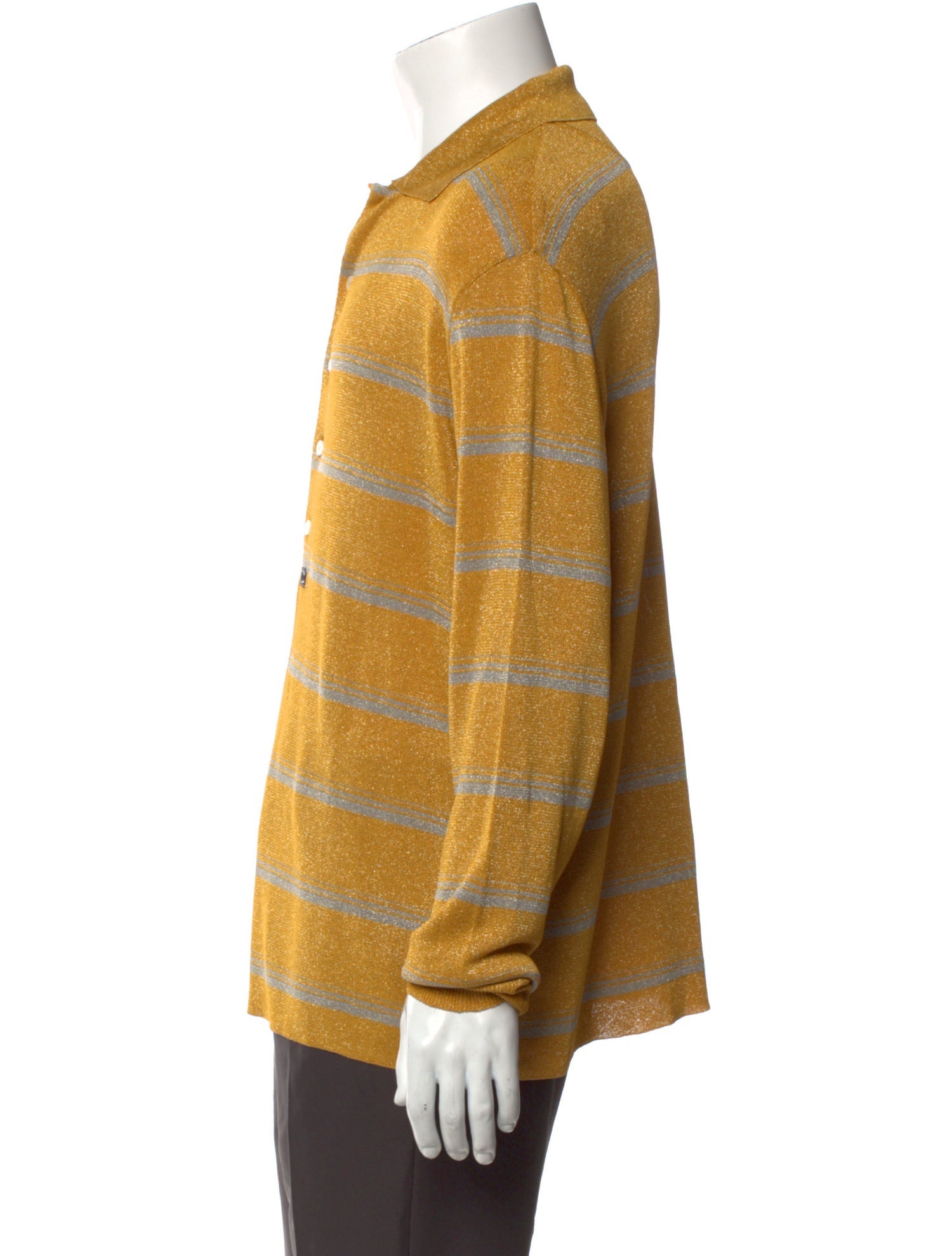Commission Striped Crew Neck Polo Sweater