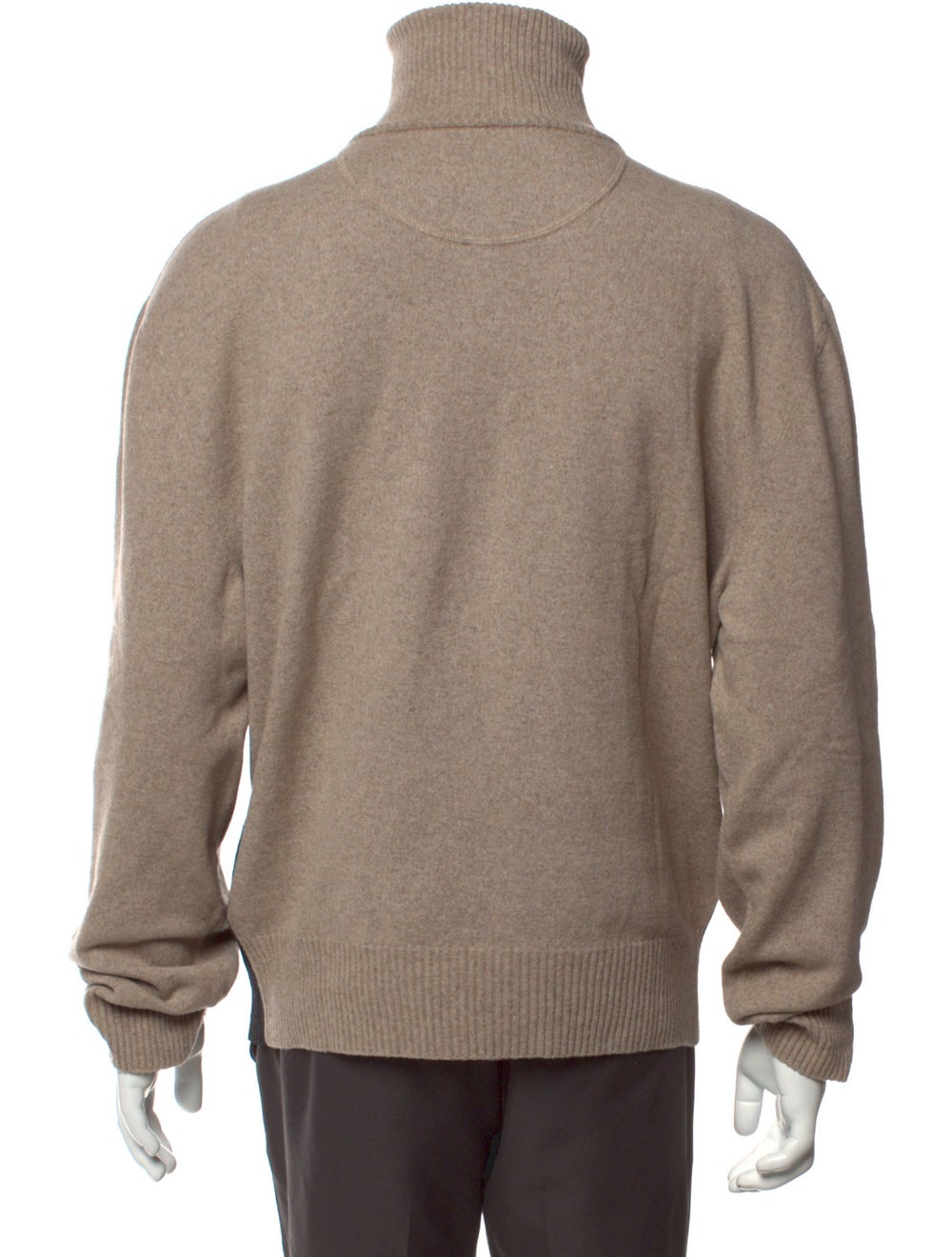 Commission Wool Pullover Colorblock Pattern Long … - image 3