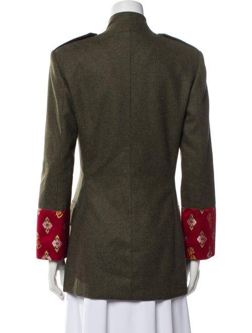 Complice Wool Colorblock Pattern Coat