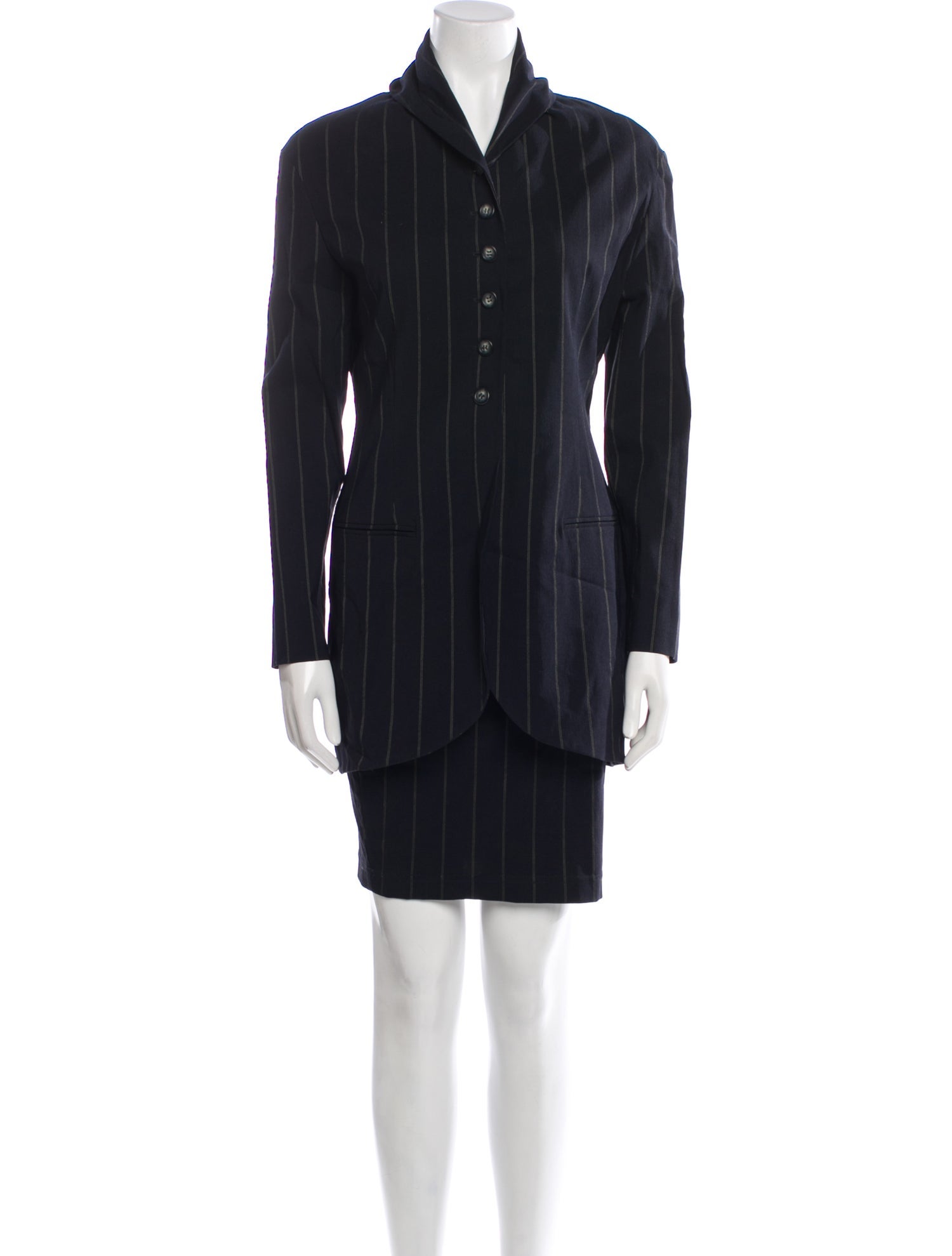 Complice Striped Skirt Suit