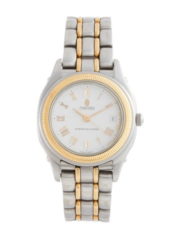 Pre-owned Concord Steeplechase Watch, 26mm In Multicolor