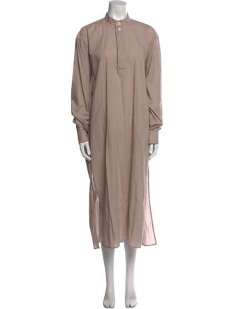 Connolly Mock Neck Long Dress