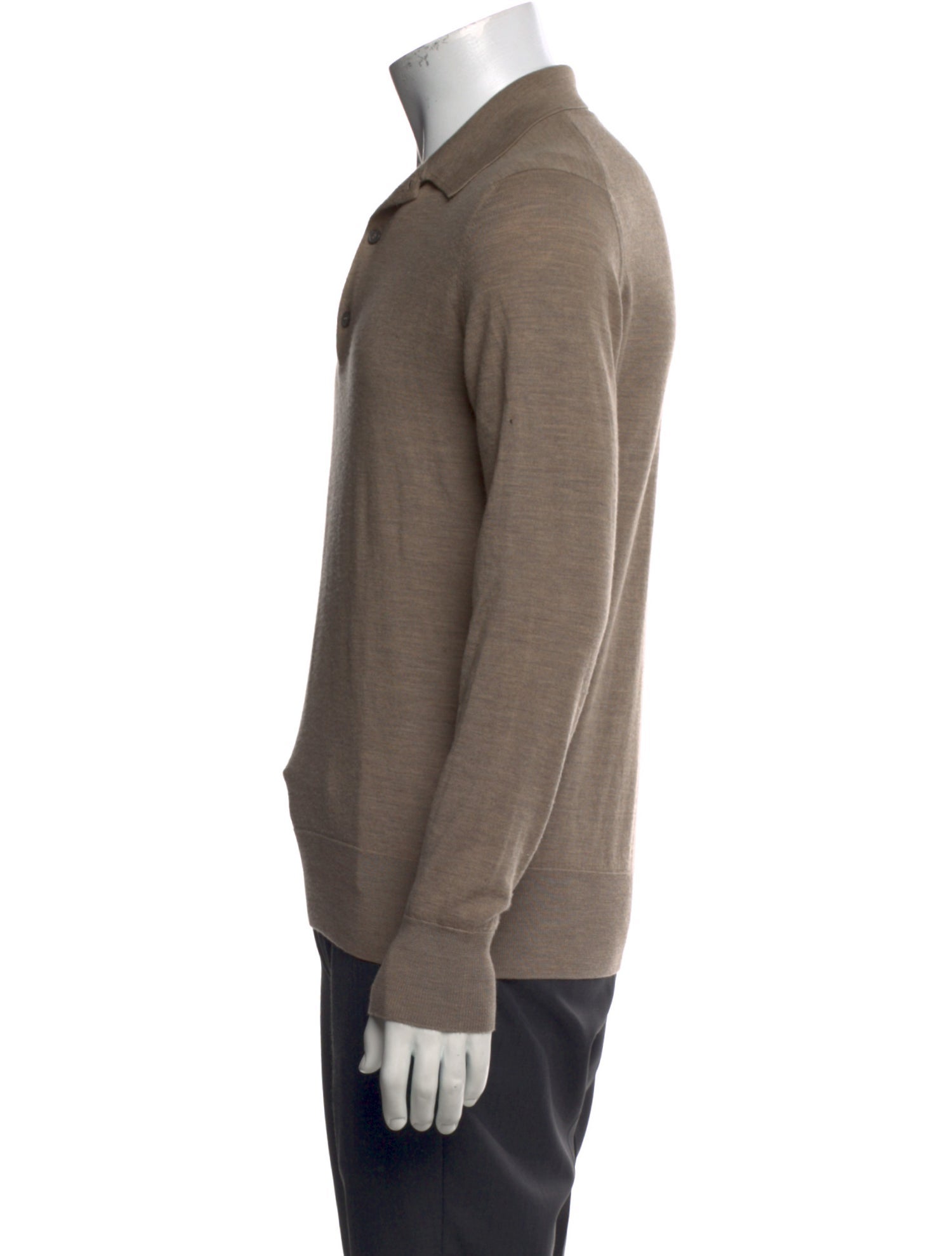 Connolly Merino Wool Collar Polo Sweater