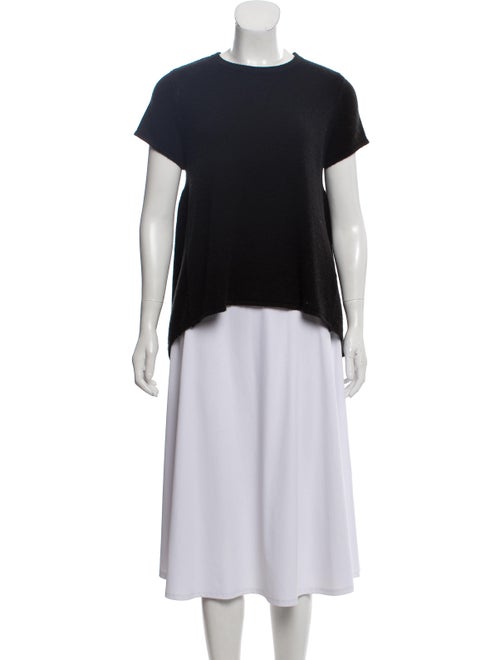 Co. Crew Neck Short Sleeve Sweater Black