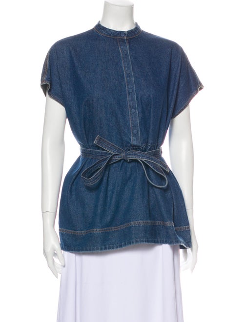 Co. Short Sleeve Top Blue