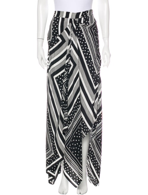 Co. Silk Long Skirt Black