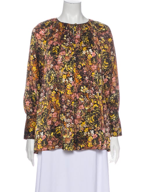 Co. 2019 Silk Blouse Orange
