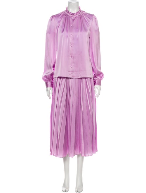 Co. 2018 Pleated Accents Skirt Set Purple