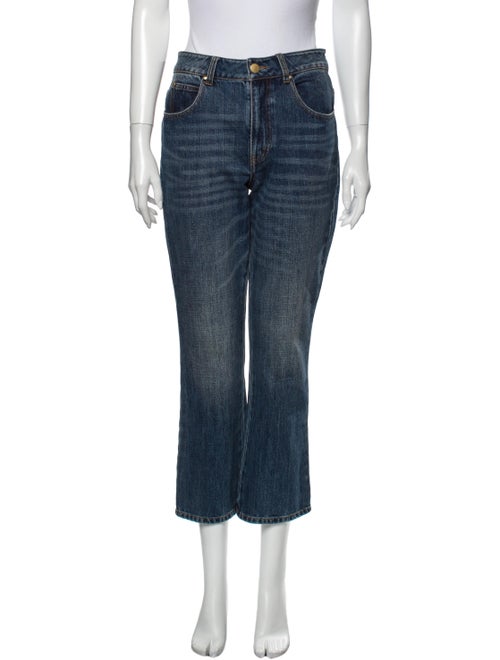 Co. Mid-Rise Straight Leg Jeans Blue