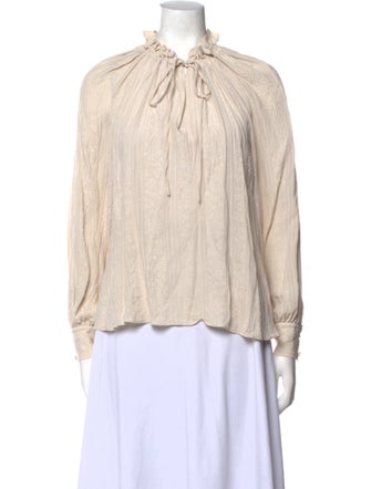 Co. Mock Neck Long Sleeve Blouse