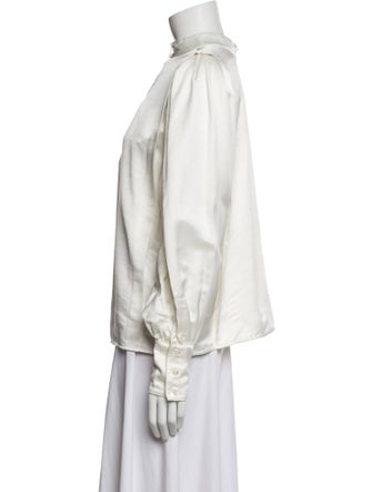 Co. Mock Neck Long Sleeve Blouse