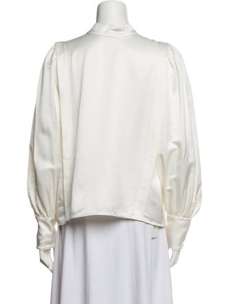 Co. Mock Neck Long Sleeve Blouse