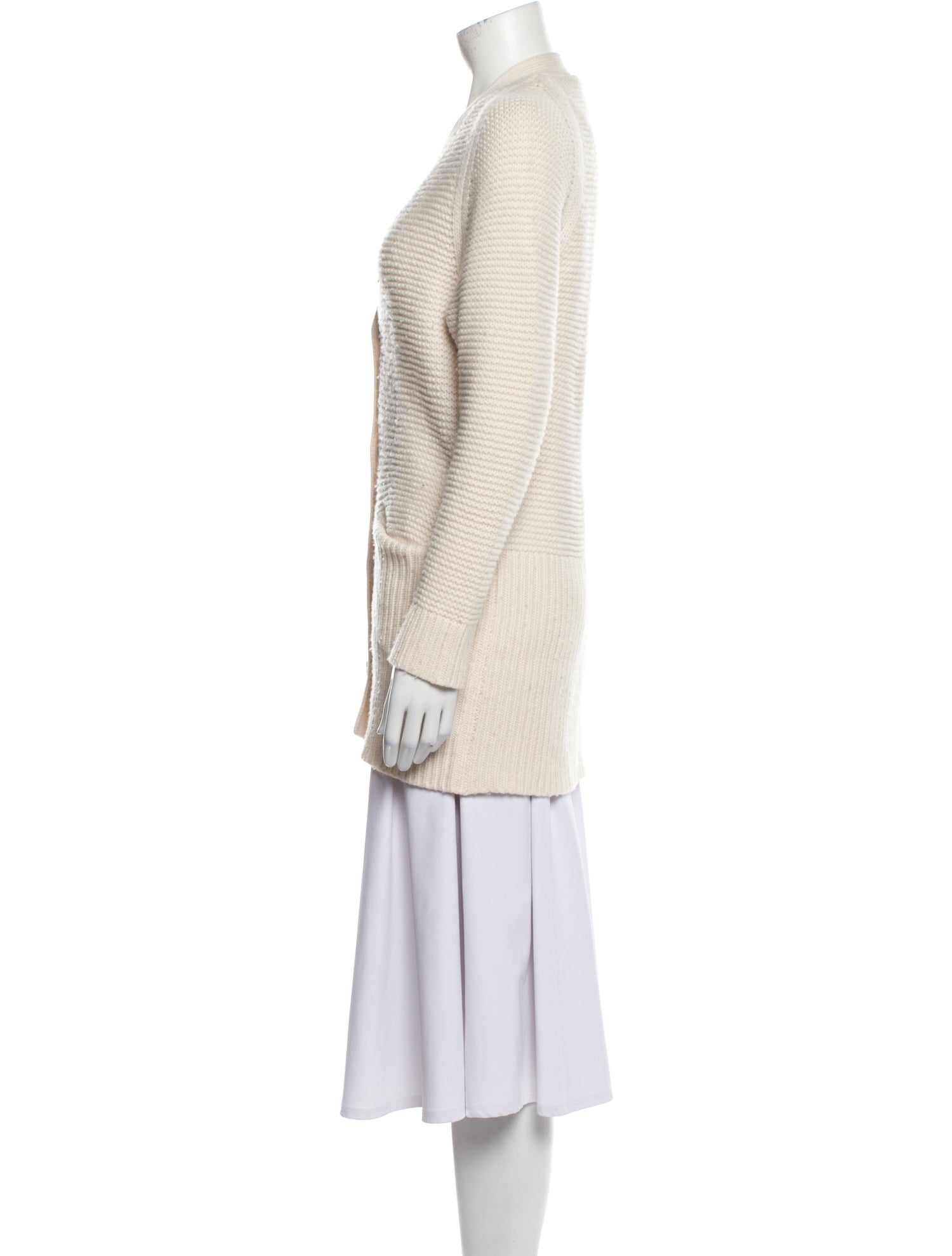 Co. Wool Plunge Neckline Sweater