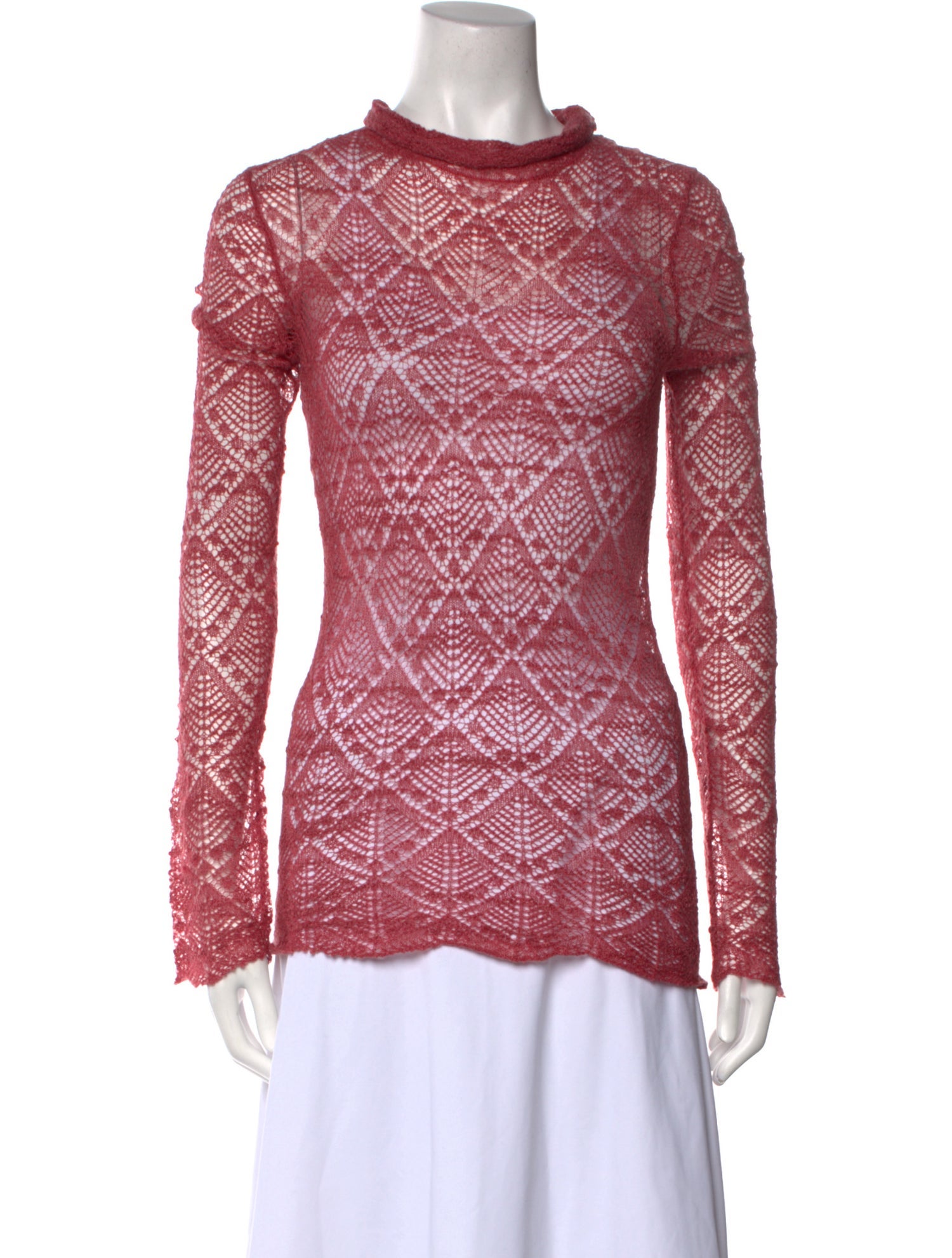 Co. Printed Mock Neck Sweater