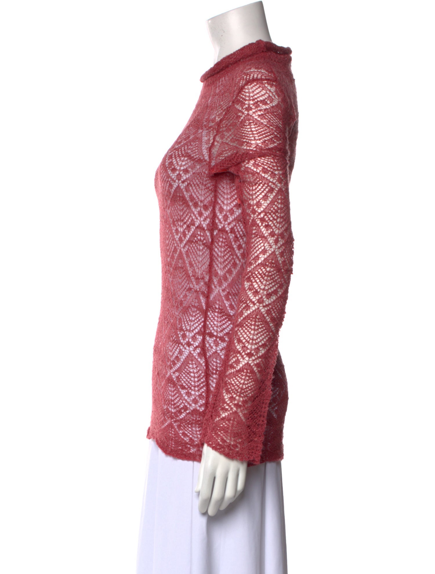 Co. Printed Mock Neck Sweater