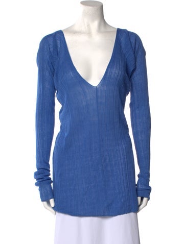 Co. Tops V-Neck Long Sleeve Tunic M