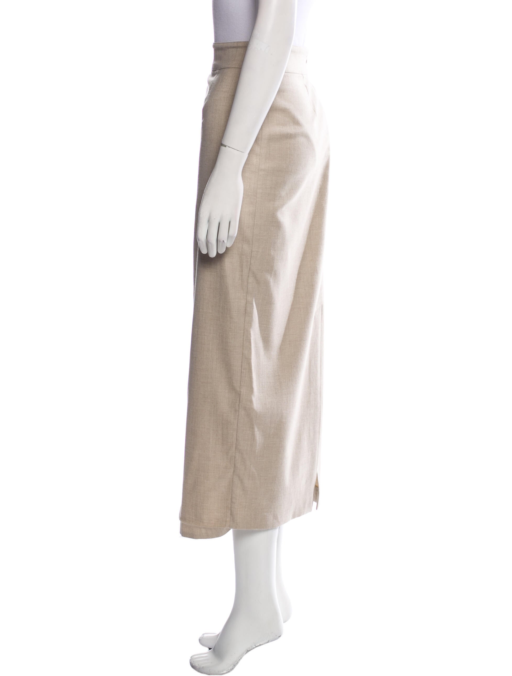 Co. Wool Midi Length Skirt