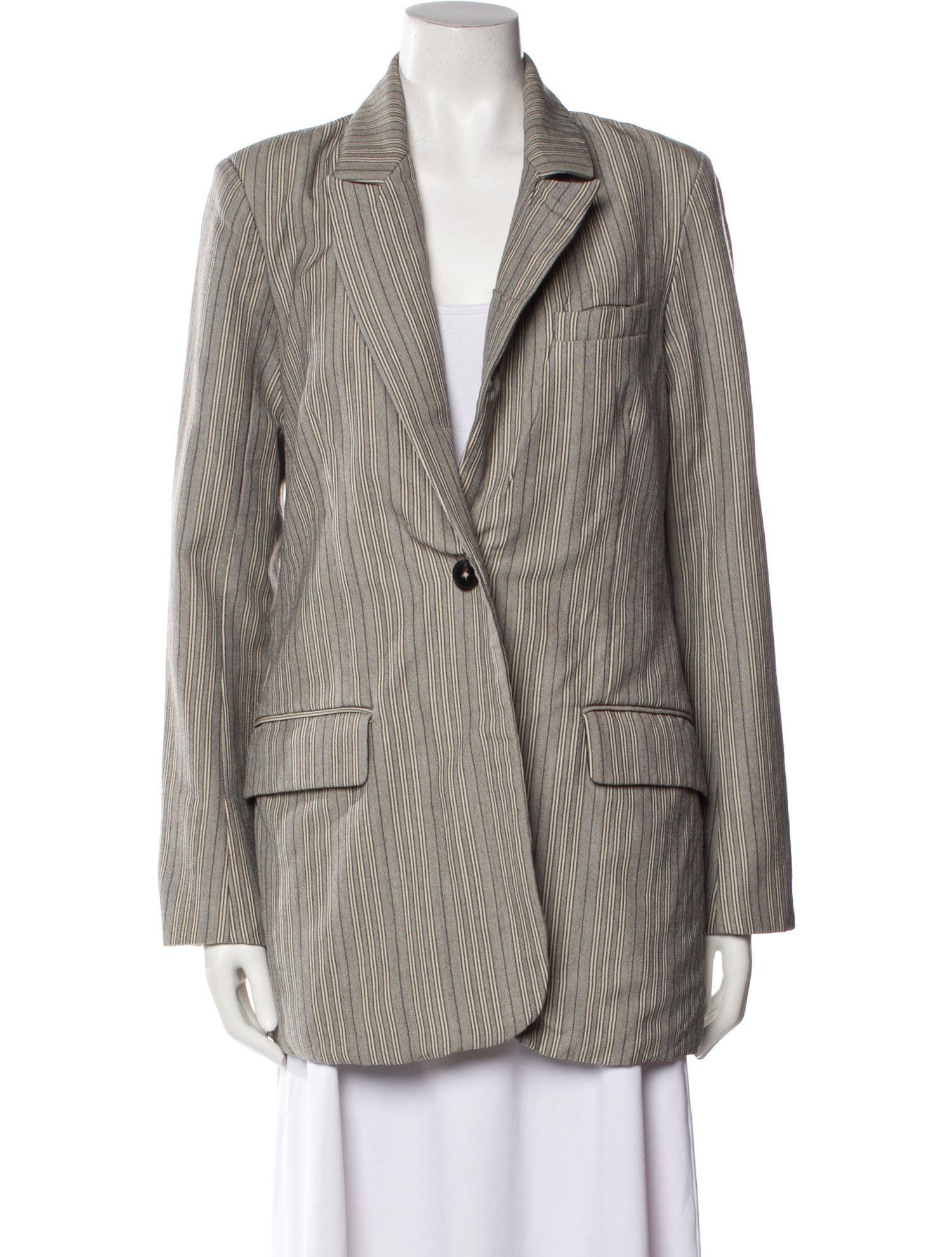Co. Wool Striped Blazer