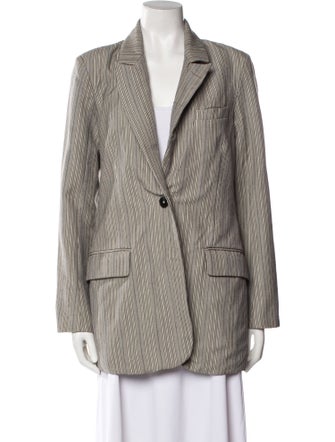 Co. Wool Striped Blazer
