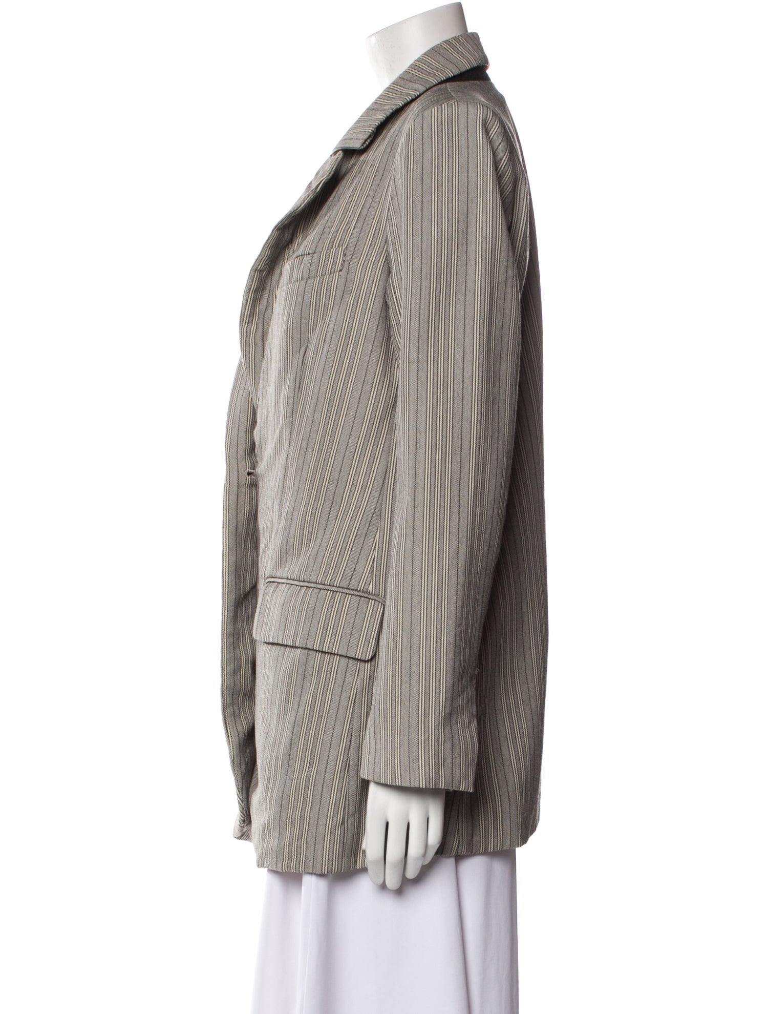 Co. Wool Striped Blazer