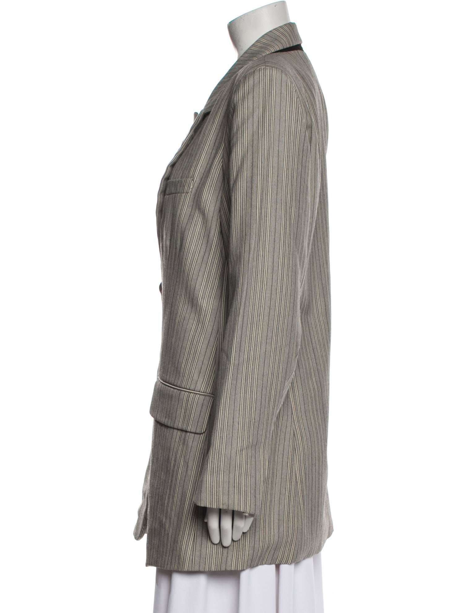 Co. Wool Striped Blazer