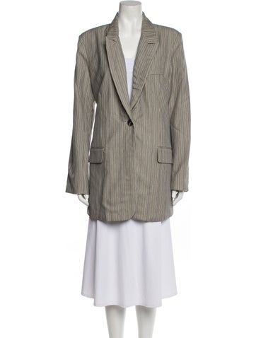 Co. Jackets Wool Striped Blazer S