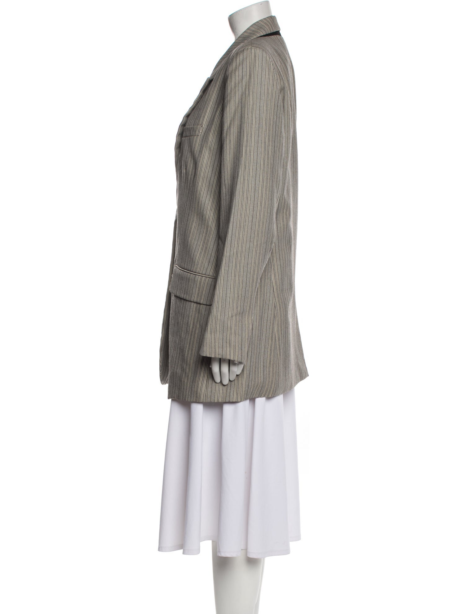 Co. Wool Striped Blazer