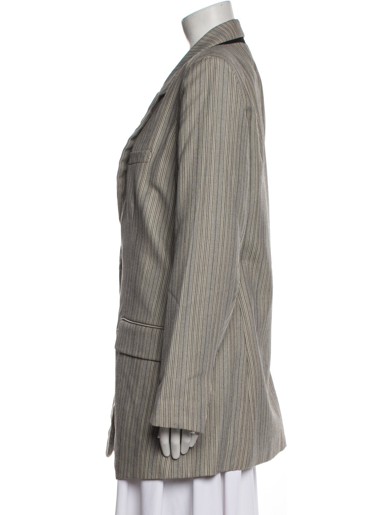 Co. Wool Striped Blazer