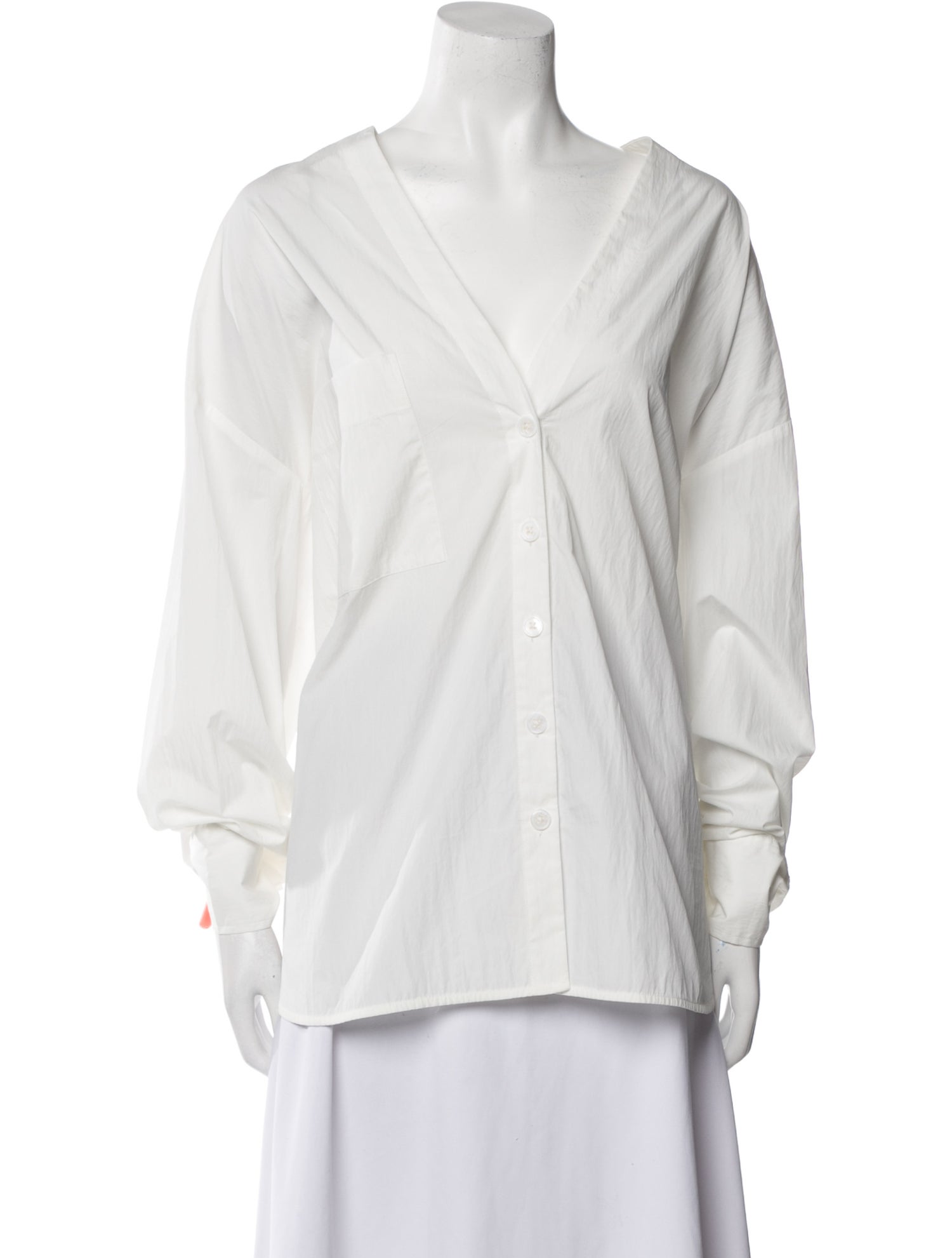 Co. V-Neck Long Sleeve Blouse