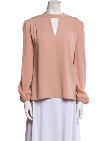 Co. Tops V-Neck Long Sleeve Blouse M